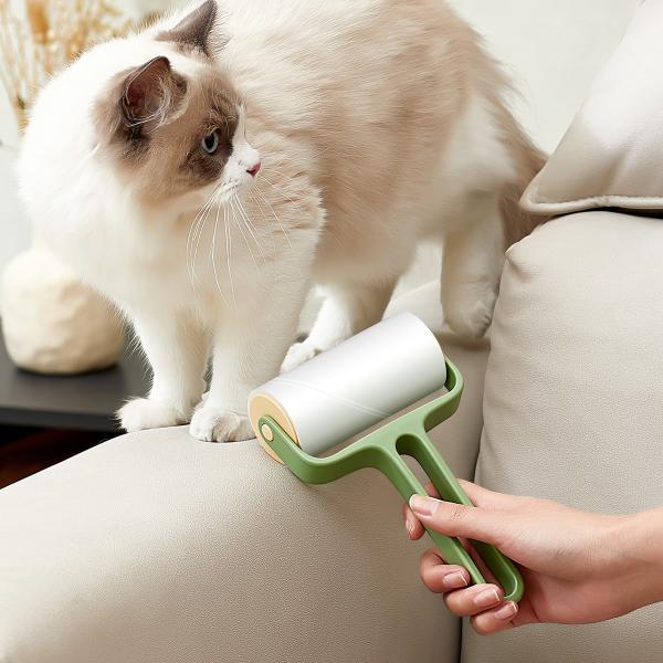 Tearable Roll Paper Sticky Roller Brush Pet Hair Remover Clothes Carpet Cleaning Brush Plush Razor Household Cleaning Tool