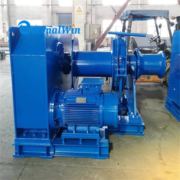 Steel Marine Electric Winch Rated Load 1 Ton To 100 Ton Wire Rope Diameter 8mm To 60mm