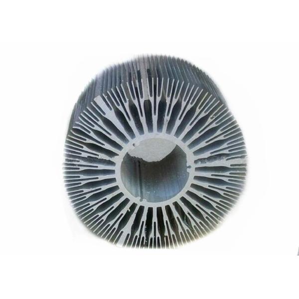 Silver 200w Led Aluminum Heat Sinks T3 - T8 6063 Aluminum Alloy