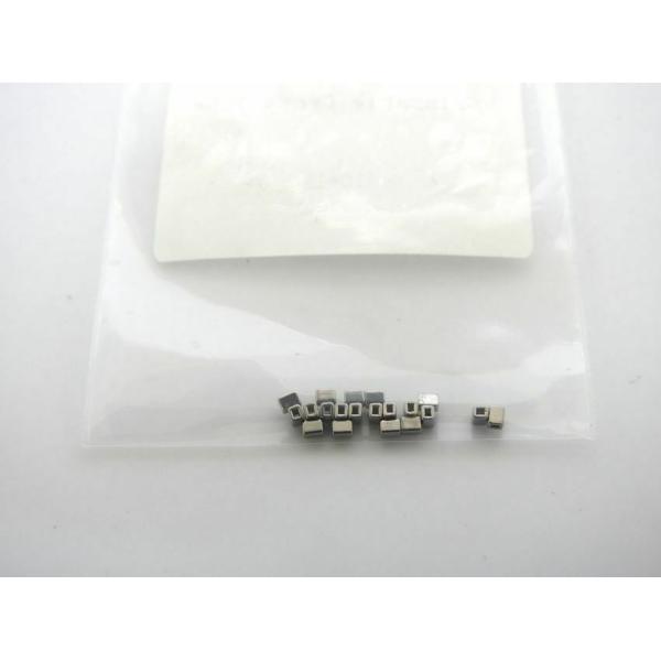 Dental Orthodontic Molar Bands / Stainless Steel Crimpable Hook Long Curved Type