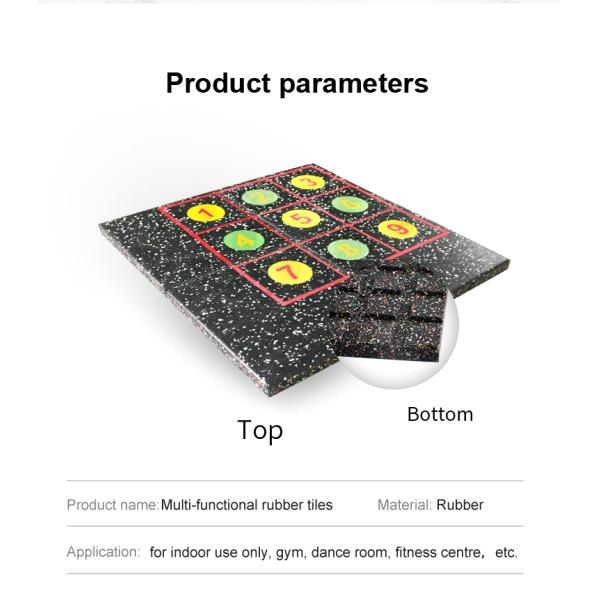 Высокая плотность нескользящих фитнес резиновых полов без плохого запаха