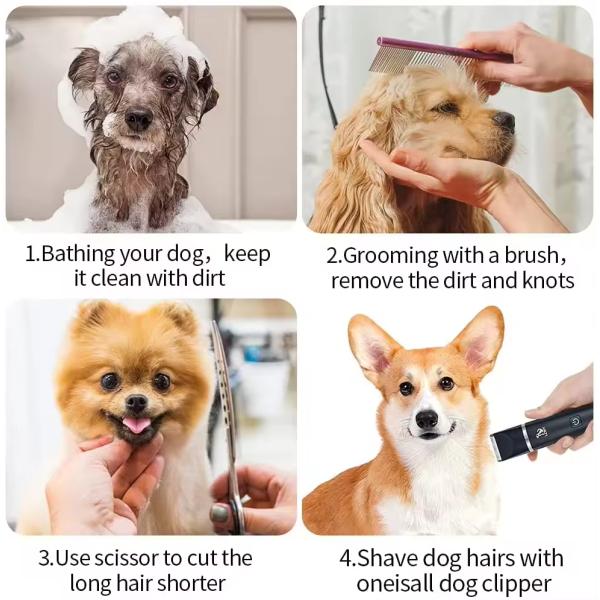 Cortadores de pelo recargables para mascotas Cortadores eléctricos de pelo para perros 110V - 240V