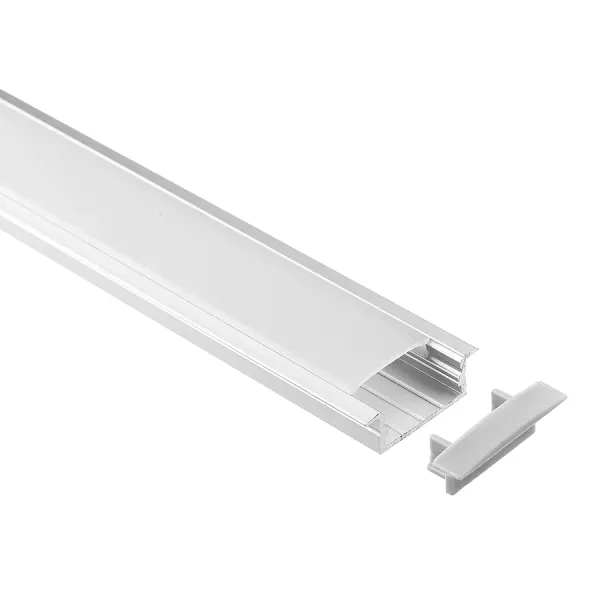 2022 Latest Recessed LED Profile with 6063 T3-T8 Aluminum Alloy Anodized Surface and Customized Length LED Channel