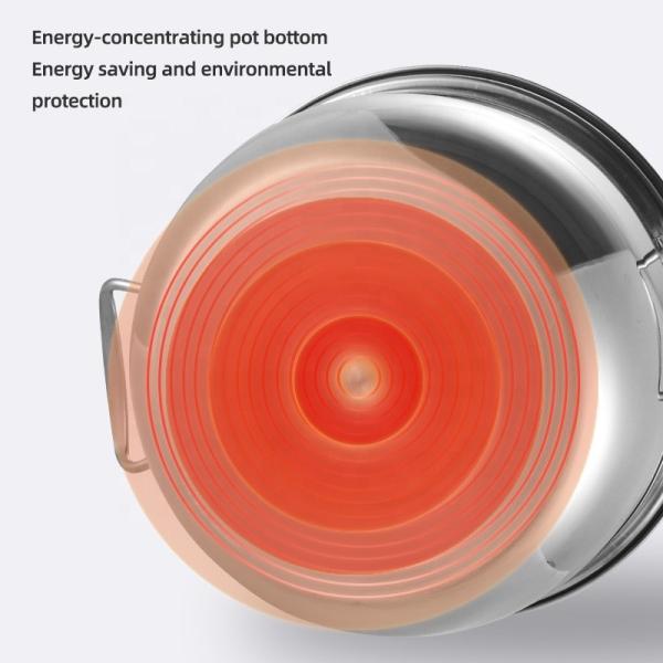 Wholesale TOP Seller Cookware Silver Cooker Soup Pots Round Steamer Cooker Steam Cooking Pot For Kitchen