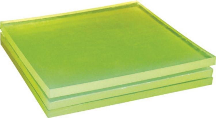 Ширина 100% листа 500mm ~1000mm Pu полиуретана Polyether сини резиновая