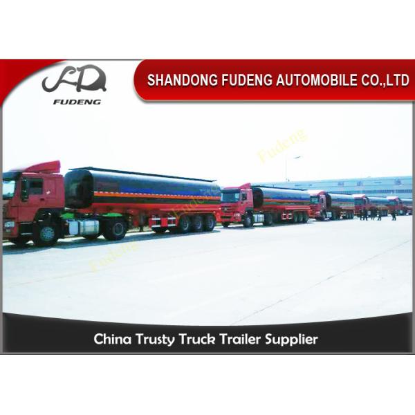 Steel  Asphalt Fuel Tanker Semi Trailer Automatic Air Brakes 30 - 70 Cubic