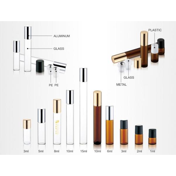 Empty Thin Wall Glass Perfume Roller Ball Bottle 1ml 3ml 5ml 8ml 10ml 15ml