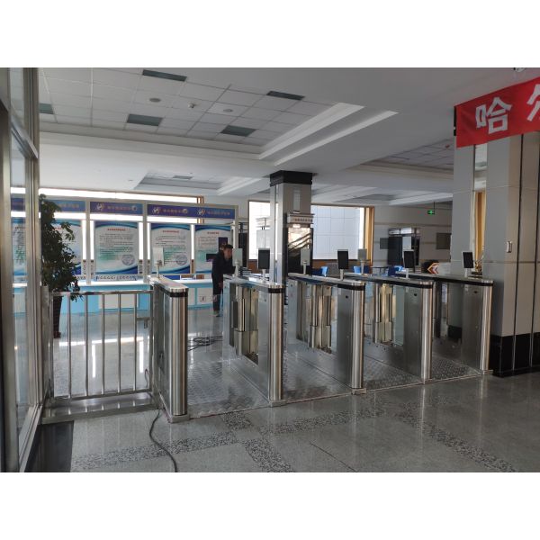 304 Stainless Steel Speed Gate Turnstile Access Control Multi Color Plating