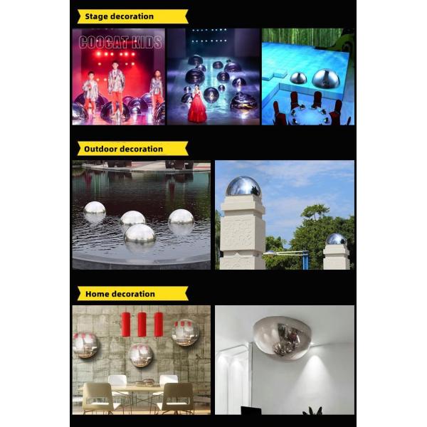 304 утюга полусферы 900mm полости зеркала нержавеющей стали шарика декоративных половинных