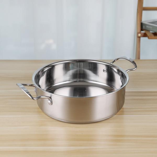 Двойная нержавеющая сталь баков 24cm супа кухни ручки со стеклянной крышкой