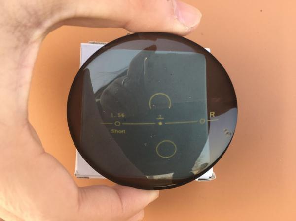 Grey / Brown Photochromic Progressive Lenses Blank 75mm Diameter 1.56 Index