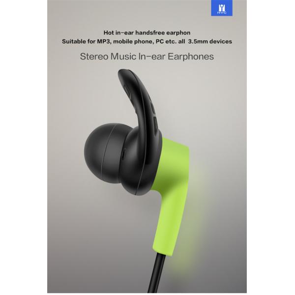 1.2m Wired In Ear Earphones 10mm Speaker Noise Canceling Wireless Earbuds With Cord