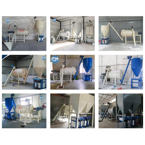 dry mortar production line 1-5tph Voltage Customized Dry Mix Powder Mortar Production Line Wall Putty Plaster Cement Skim Coat Mixer Tile Adhesive Glue Grout Making Machine