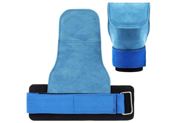Adjustable Non-slip Weight Lifting Grips Leather Wrist Straps Wrist Wrap Gloves