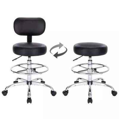 School Luxury Laboratory Stool Chair ABS Bar Lab Stool Adjustable With Footrest