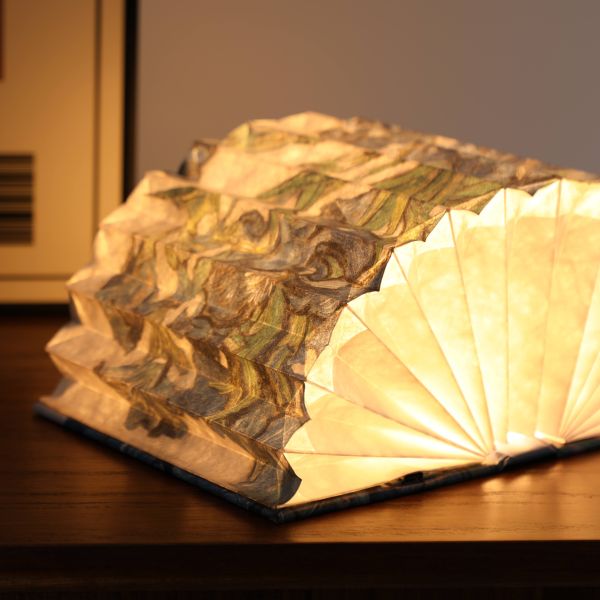 1200mAh Foldable Night Paper Book Lamp Flower Drawing Lighting