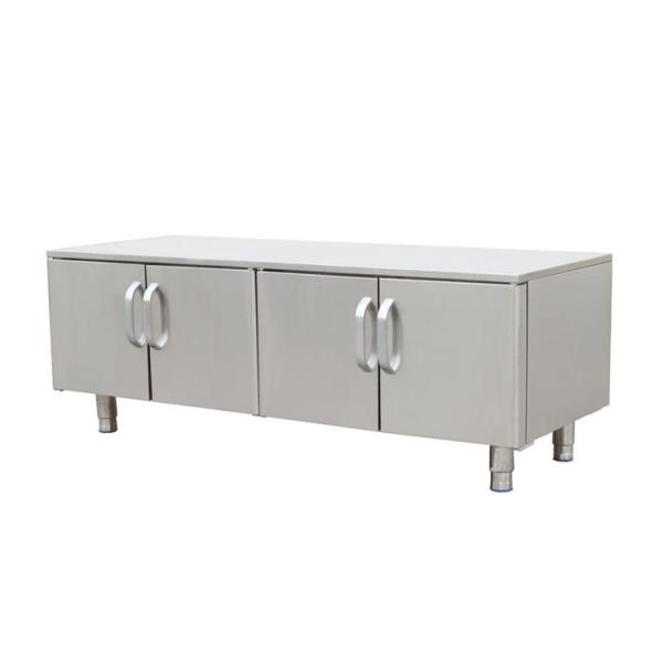 Commercial Stainless Steel Kitchen Cabinets , 50mm Restaurant Stainless Steel Cabinets