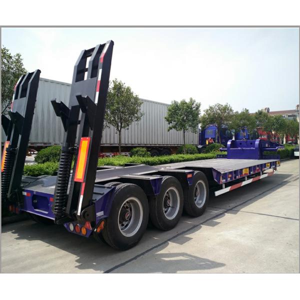 Lowboy/Low Bed/Lowbed Utility Heavy Truck Tractor Semi Trailer with Twist Locks 