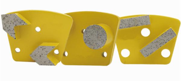 3- M6 Diamond Floor Pads Concrete Flooring Grinding Shoes / Discs Long Life