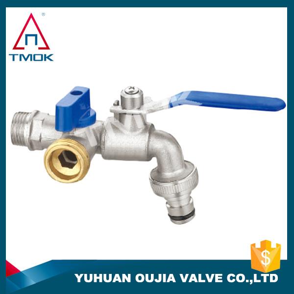 TMOK 1/2 3/4 Inch Brass Basin  Bathroom  Garden Water Tap Brass Lockable Bib Tap