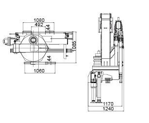 XCMG 12 Ton Articulated Boom Crane , Lorry-Mounted Crane with Good Quality