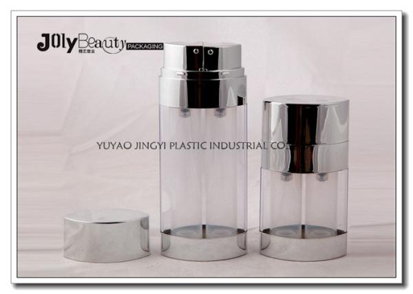 30ml Empty Plastic Double Tube PP Airless Bottle For Facial Lotion / Cream