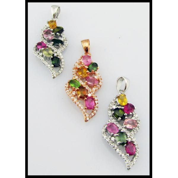 Customised Genuine Silver Gemstone Charm Main Stone Shape Marquise