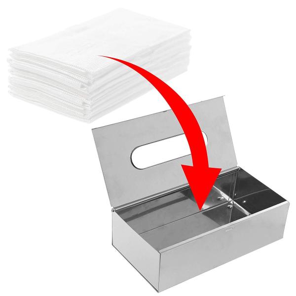 Eco - Friendly Toilet Roll Storage Box  Freestanding Use For Bathroom Vanity Countertops