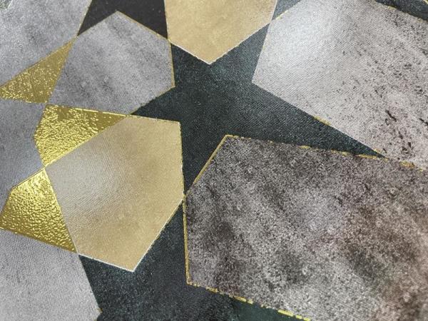 surface vitrée de carrelages de couleur d'or de fleur de 60x60cm colorée pour le bâtiment de projet