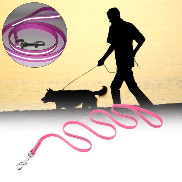 Fashionable Waterproof Dog Lead Wear Resistant Reflective Comfortable Hand Feeling