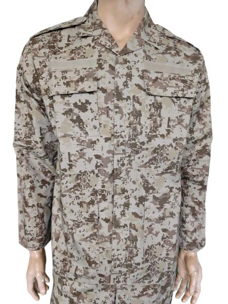 砂漠 デジタル カモ BDU スタイル 訓練 ユニフォーム ボタン システム
