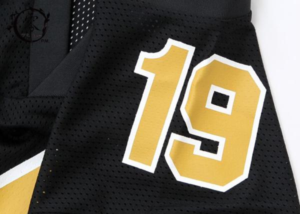 Unisex Short Sleeve No.19 Hockey Youth Sports Apparel Jersey Breathable Eyelet Fishnet Fabric