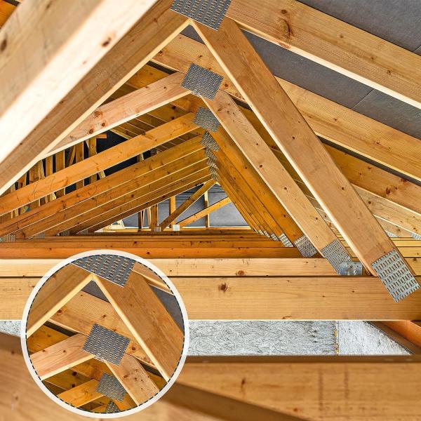 Anti-Rust Galvanized Steel Mounting Brackets for Roofing Wood Connector Waterproof