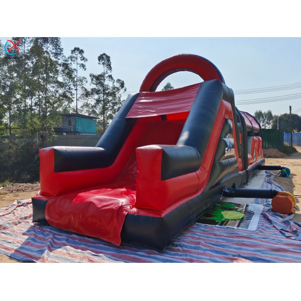 Manufacturer Long Inflatable Obstacle Course Inflatable Game Bounce House For Kids