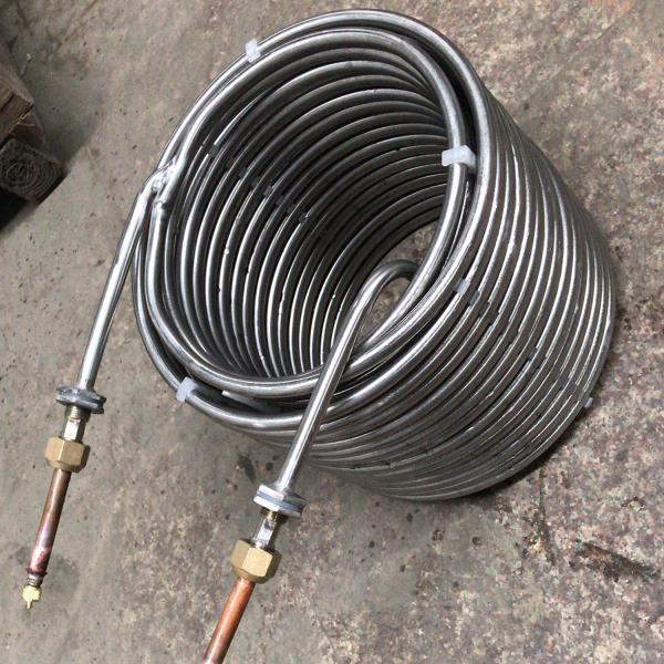 Immersion Coiled Tube Heat Exchanger Wort Chiller Stainless Steel