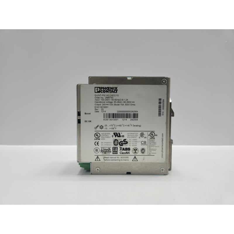 QUINT-PS/1AC/24DC/10 Power Supply Phoenix Contact 2866763 UL EAC Approval