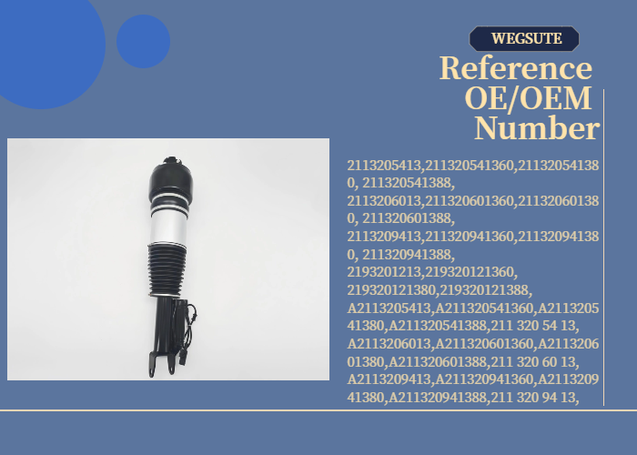 W211E-Class & W219 CLS-CLass AIRMATIC for Benz Front Right Air Suspension Shock Absorber A2113205413