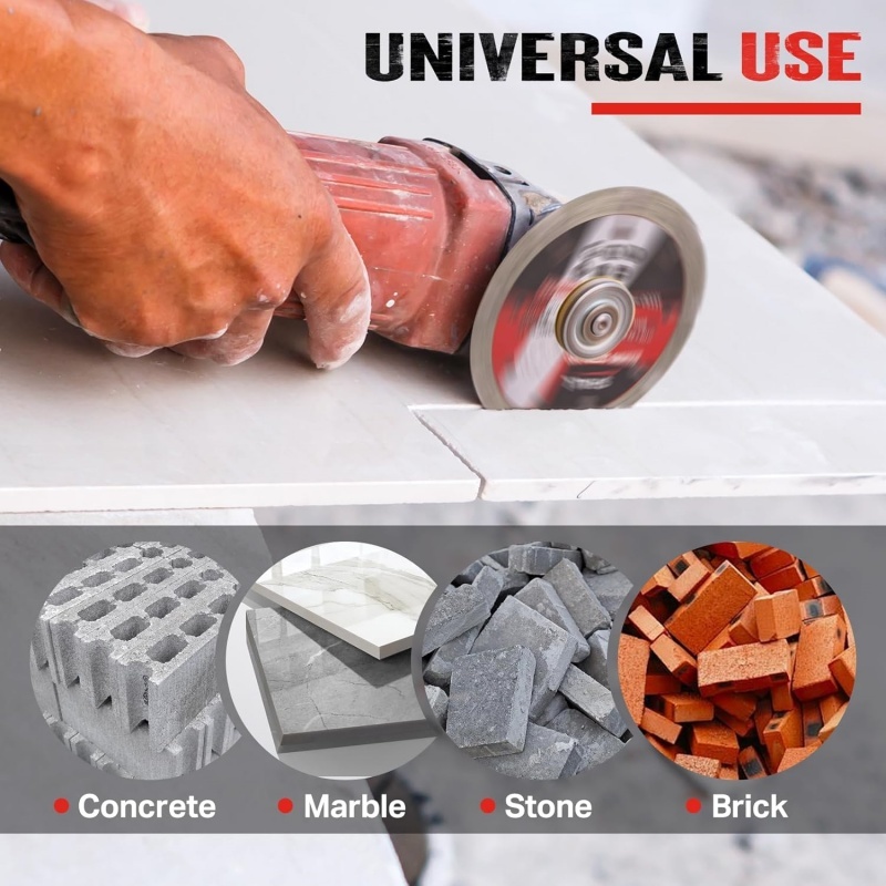 Professional 4-1/2 Inch Crack Chaser Blade | 1/4 Extra-Thick Segment for Masonry