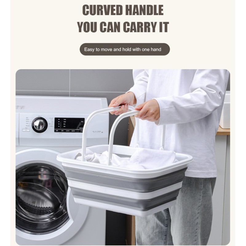 Factory Wholesale High Quality Portable Large Capacity Save Space Foldable Household Storage Bucket for Family Clothing Storage