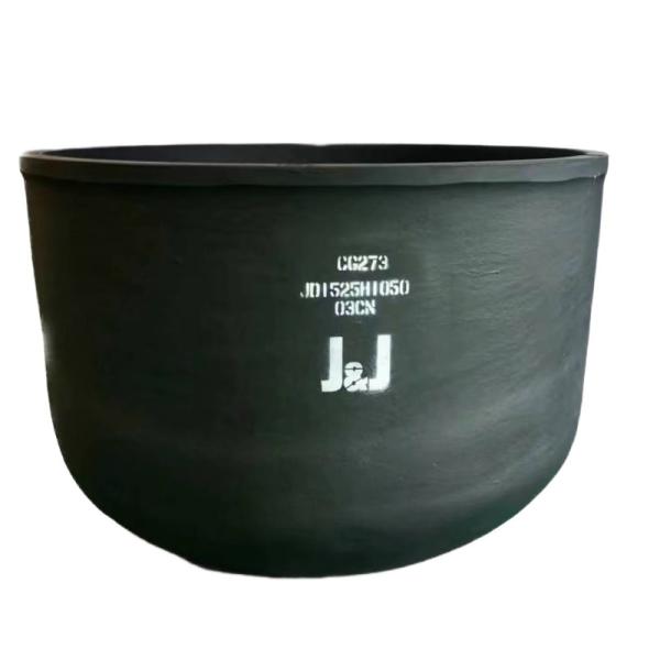 Metal Melting Oval Crucible Silicon Carbide Graphite High Thermal Conductivity