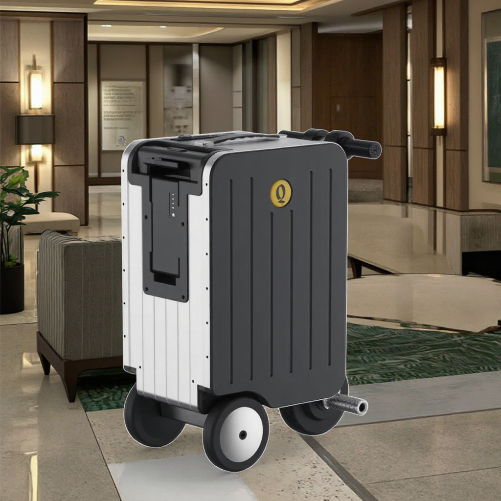 Intelligent Cycling Business Travel Luggage 28inch Aluminium Frame Lightweight Hard Shell Suitcase