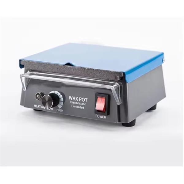 3 ranuras Cera de calefacción de la olla de laboratorio dental Cera de la olla 13.5x12.8x5.3cm