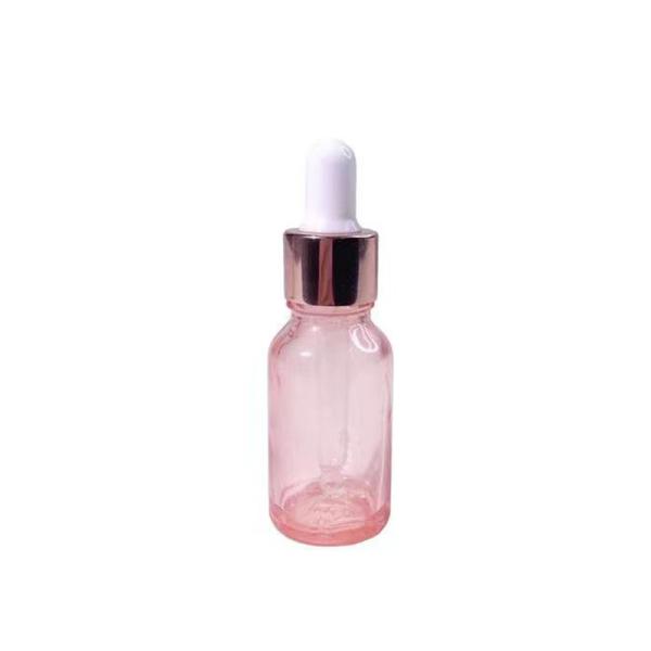 Bouteille en verre d' huile essentielle claire de 10 ml avec bouchon à vis
