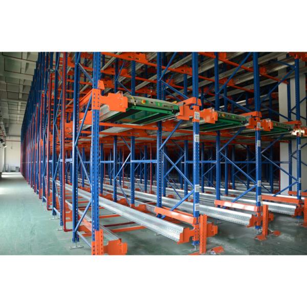 Heavy Duty Movable Pallet Shuttle Racking System Customized Size For Cargo Storage