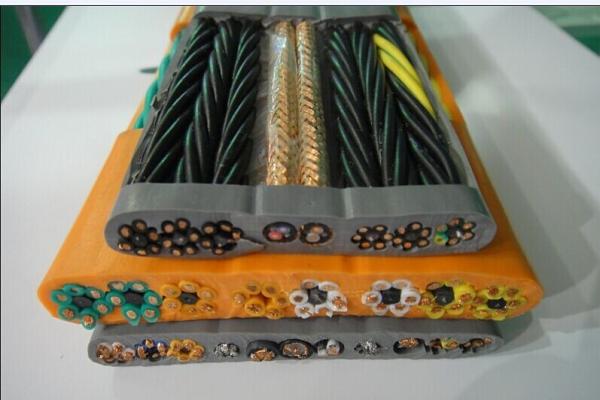 Flat Traveling TV Cable for Elevator with CE certificate TVVBPG 2x0.75+TV with Special PVC Jacket