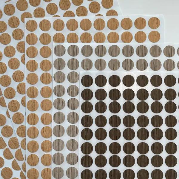 Wood Furniture Sticker for Screw Hole Cover Adhesive Plastic Pvc Screw Cover Caps for Furniture 21mm 12mm 15mm 30mm