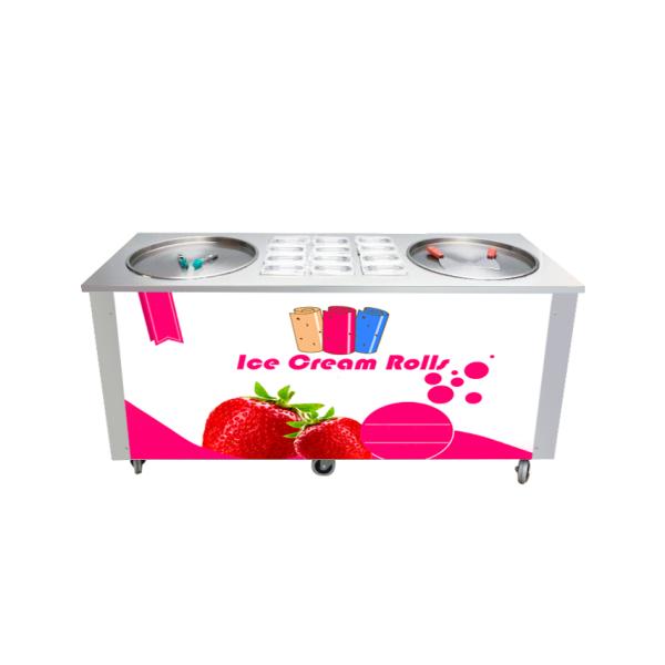 Frozen Yogurt Machine Ice Cream Roll Maker Stir Fried Ice Cream Fry Ice Cream Rolls Machine