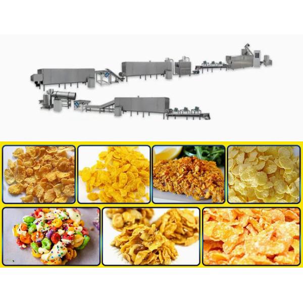 Коммерческая машина для производства кукурузных хлопьев / Экструдер для кукурузных чипсов 150-500 кг/ч