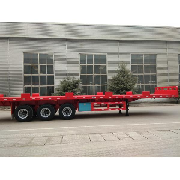 24/32/48/53/50 Foot Semi Truck Flatbed Trailer With Leaf Spring Suspension
