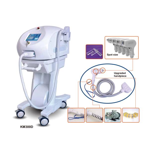 KM300d Weifang KM 1000w 1200w 3 longueurs d'onde Diode laser 755/808/1064nm Avec mise à jour USB